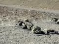 Finnish reservists shooting the PKM machine gun, distance 100 meters.