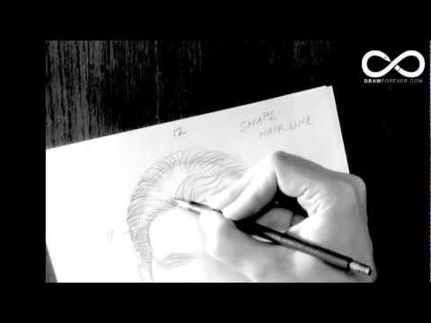 how to draw guy hair