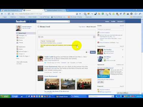 how to share a facebook link