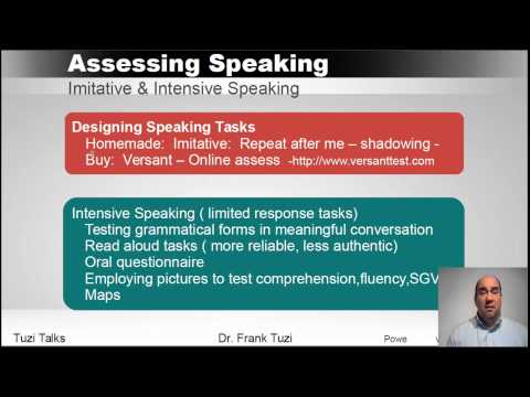 how to assess speaking