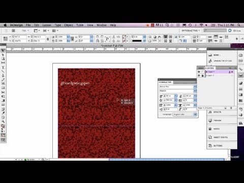 how to set type in indesign