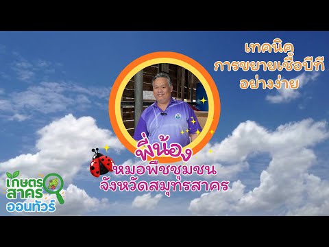 เกษตรสาครออนทัวร์ ตอน พี่หมอพืชพาไปดู เทคนิคการขยายเชื้อบีทีอย่างง่าย