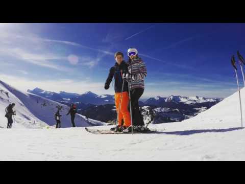 Видео катания на лыжах в Морзин