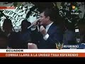 Ecuador, El presidente Rafael Correa aseguró que 