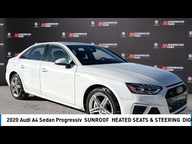 2020 Audi A4 Sedan Progressiv | SUNROOF | HEATED SEATS in Cars & Trucks in Strathcona County