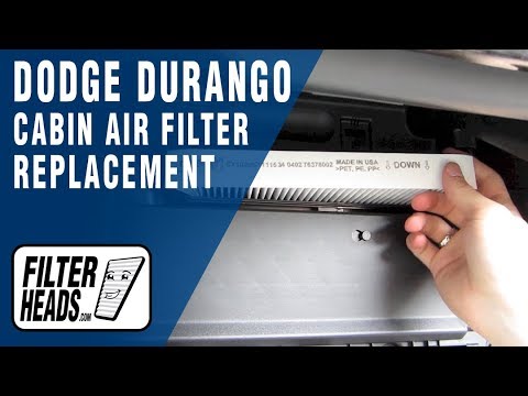Cabin air filter how to- Dodge Durango