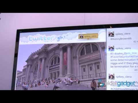 CES 2012 Video: Panasonic Social Networking TV