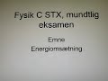 Fysik C mundtlig eksamen Energioms�tning