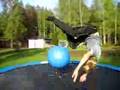 How not to behave while using trampoline