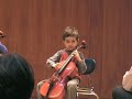davids first cello recital
