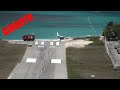 St Barts Runway Overrun - YouTube