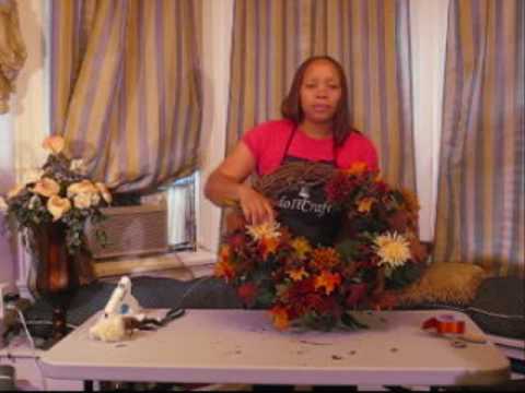 how to make a harvest wreath