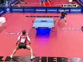 Ein Klasse Ballwechsel zwischen Joo Se Hyuk und Jean - Michel Saive