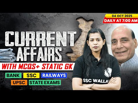 Current Affairs Today | 04 October Current Affairs 2025 | Daily Current Affairs | By Krati Mam