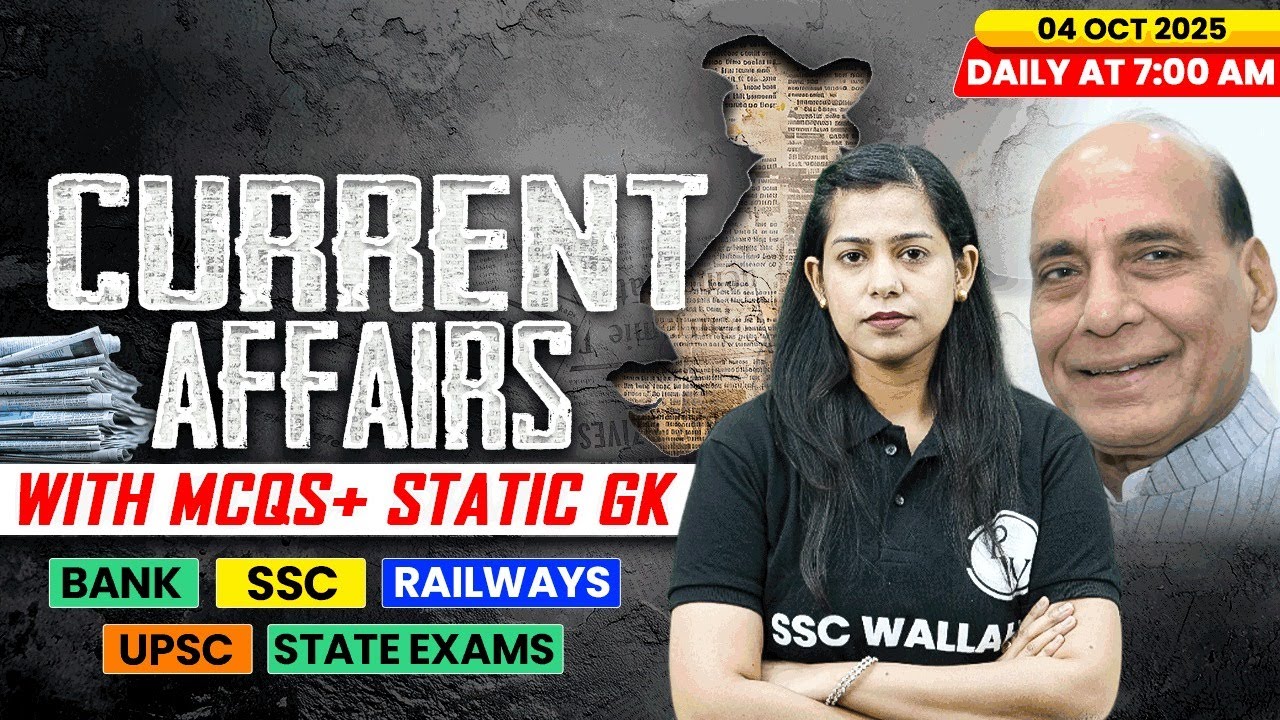Current Affairs Today | 04 October Current Affairs 2025 | Daily Current Affairs | By Krati Mam