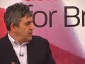 Gordon Brown speaks to the Young Labour husting in Oxford