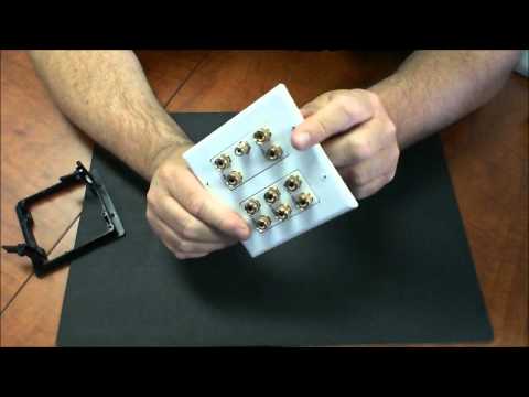 how to fasten speaker wire to wall