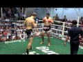 Joe (Tiger Muay Thai) slugs it out with Rawai fighter (Pete) @ Bangla Thai Boxing Stadium