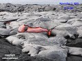 Lava Burns White Shelterpod In Kilauea