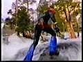 dan osman, l'homme qui d�tient le record de l'escalade la plus rapide sur une voie de 200 m (2 min 45) escalade une cascade sans assurage.