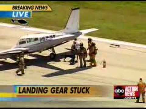 Small plane crash lands on his nose in Tampa