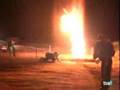 videos de La Noche de los Castillos - Prueba pozo de petróleo ardiendo