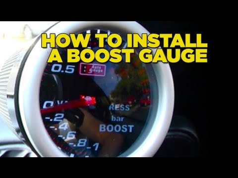 how to install boost gauge on evo x