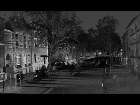 Flying through backpack mobile scanner bMS3D point cloud
