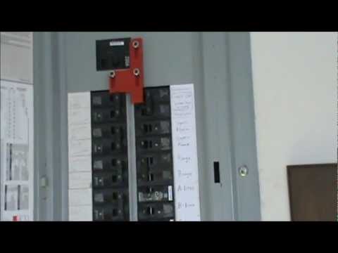 Generator - See how a generator is connected to your house electrical panel. Learn the importance of using a physical inter-locking device to protect you and the utility...