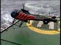 acidente de helicóptero em barco