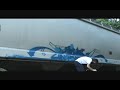 Bombin Train on a windy day-Big Blue