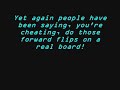 Forward flips on a 7.75 inch board Forward flips on a 7.75 inch board