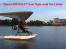 Travel flight over the  Latvija