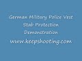 Stab Resistance Test of German Police Vest from KeepShooting.COM