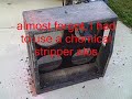 Crate blue voodoo 4x12 slant top guitar cabinet refinshing project