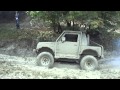 Susuki SJ Gets Stuck in Mud Hole, Rescued By Land Rover, Devils Pit Sept 2011