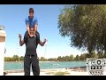 rope master james thompson jumps rope with d. fierce on his back.  jump rope master james thompson aka rope master