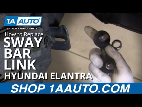 How To Install Replace Broken Rattling Stabilizer Bar Mount 2001-06 Hyundai Elantra