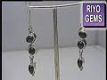 Silver Garnet Earring By Riyogems.com