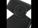 PDair Leather case for DoCoMo HT1100 - Flip Type (Black)