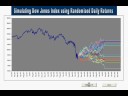 Simulating Dow Jones Index using Randomised Daily Returns Probability