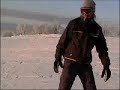 Skiing boarding ride at Murmansk Russia. February 2007