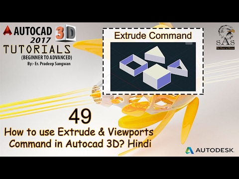 Extrude & Viewports Command in Autocad