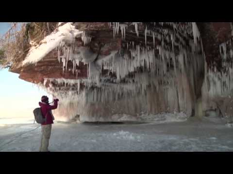 Spectacular Ice Caves on Lake Superior