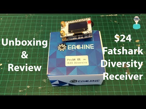 Eachine PRO 58RX - $24 Fatshark Compatible Diversity Receiver - Unboxing And Overview