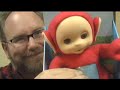 Naughty Swearing? Red TeleTubbies Po Toy,  A Product Review by Mike Mozart of JeepersMedia. •• •• •• QUESTION OF THE DAY •• •• •• WHAT IS PO SAYING? PLEASE RANK ON INAPPROPRIATE-O-METER™