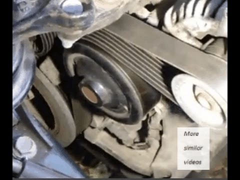 How to replace drive belt or serpentine belt Toyota Corolla. VVTi engine. Years 2000-2009.