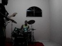Binho na quitarra e criss na batera
