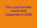 TFW best match of 2008 (VOTE NOW!)