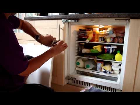 how to adjust integrated fridge door